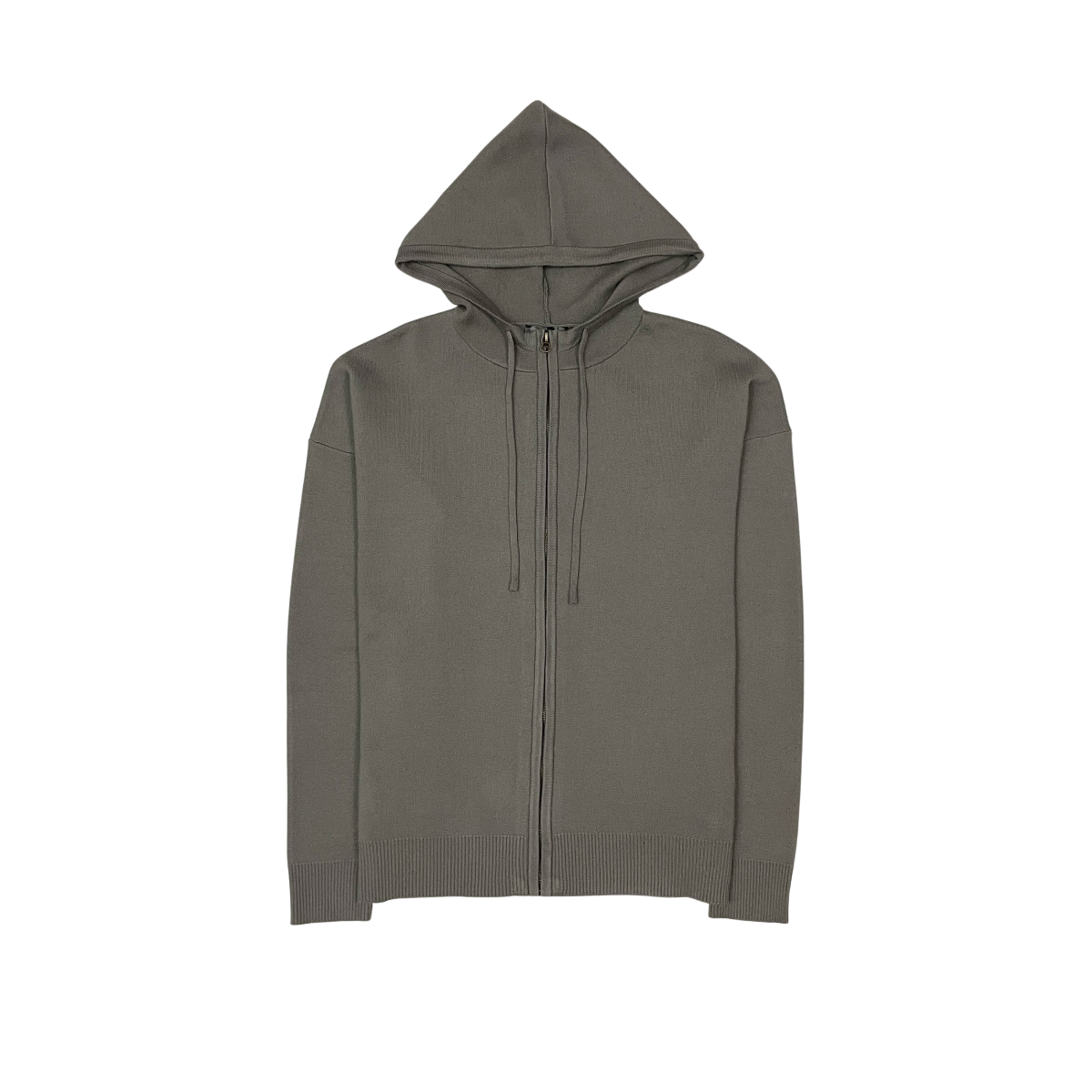 Viscos poly double knit zip up hoodie