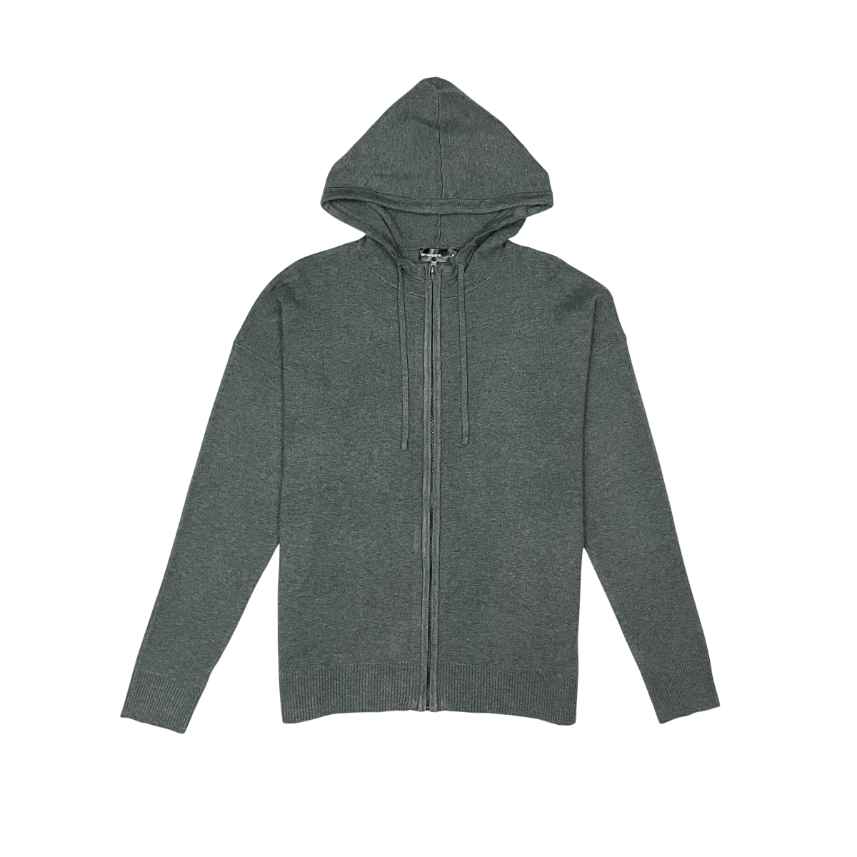 Viscos poly double knit zip up hoodie
