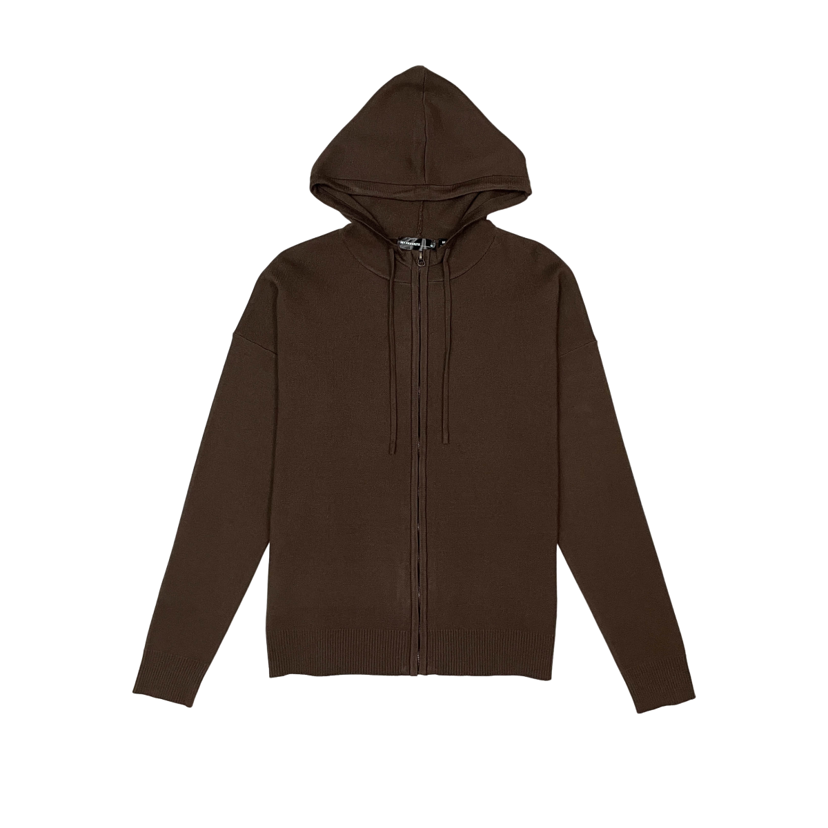Viscos poly double knit zip up hoodie