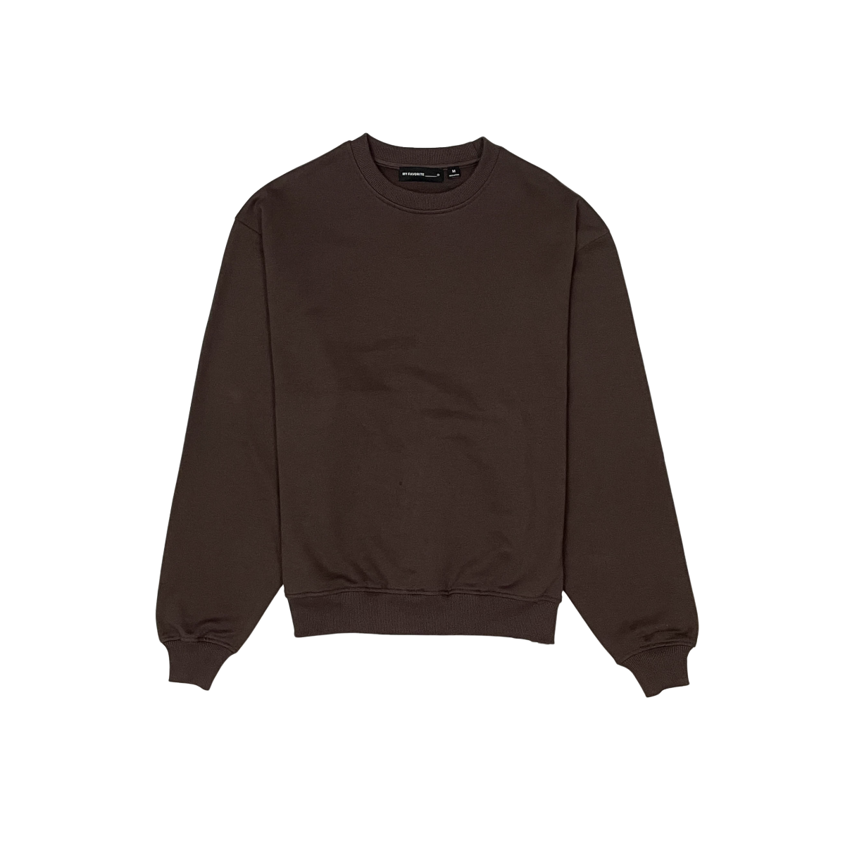 French terry crewneck sweater
