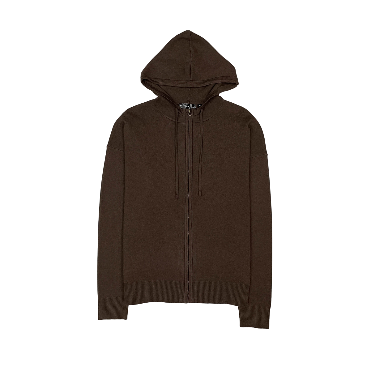 Viscos poly double knit zip up hoodie
