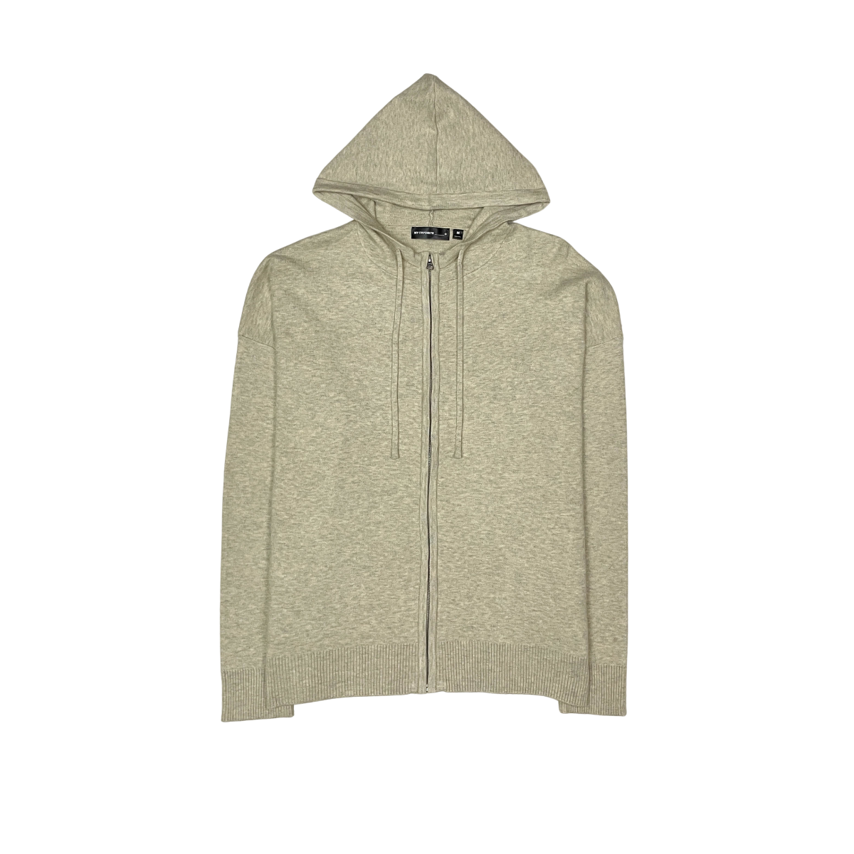 Viscos poly double knit zip up hoodie