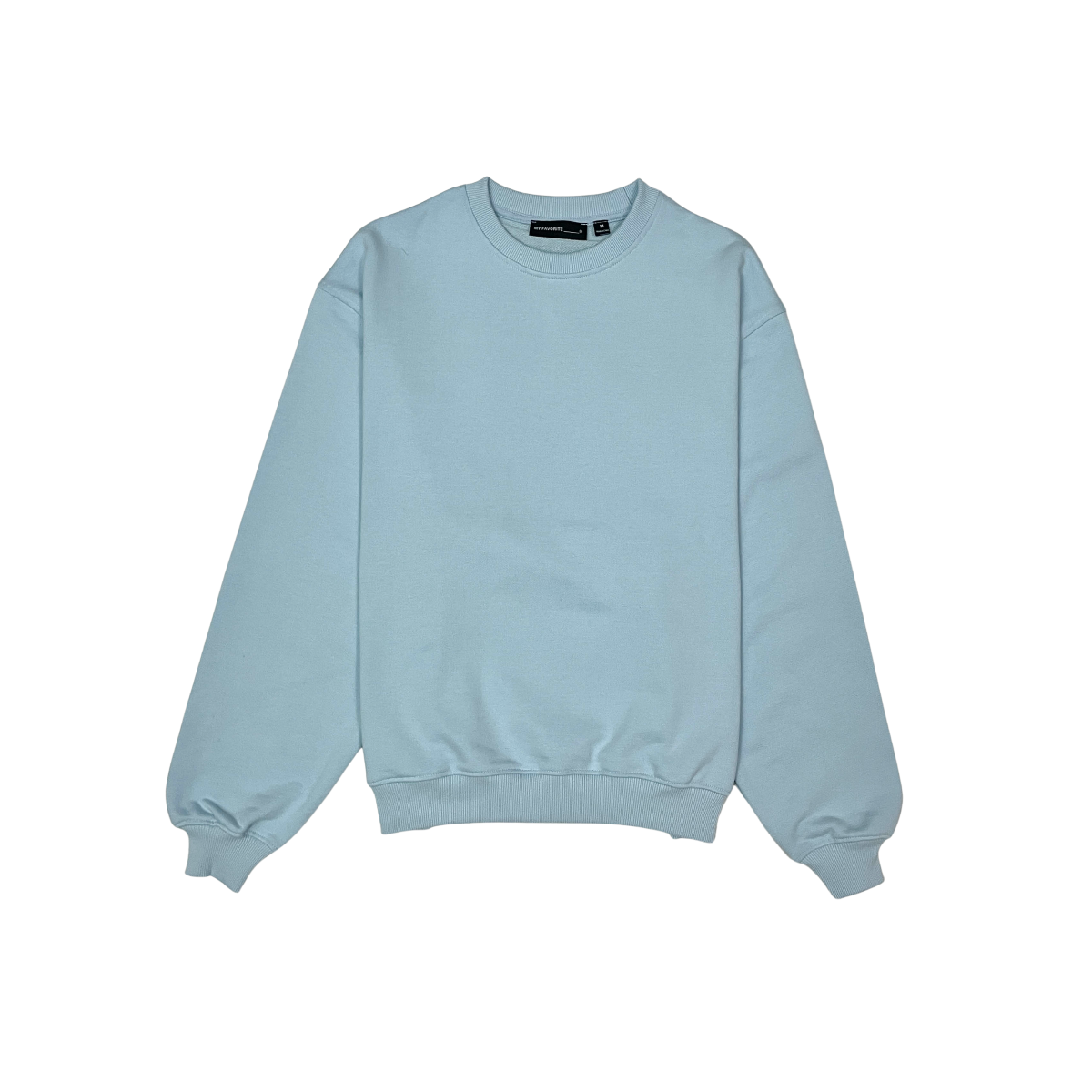 French terry crewneck sweater