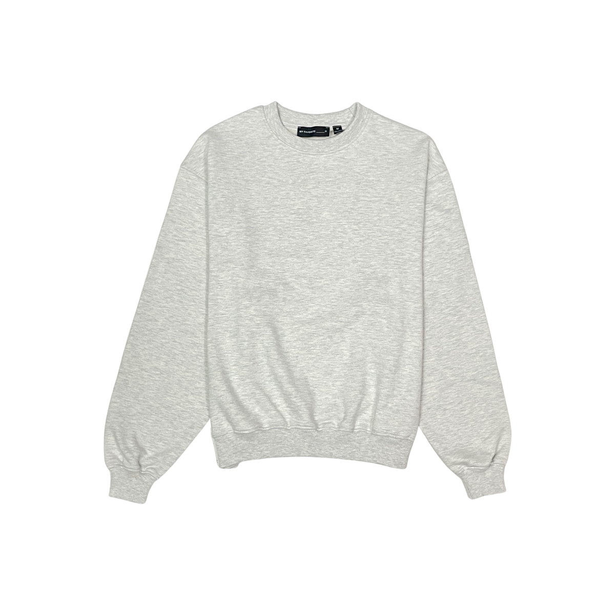 French terry crewneck sweater