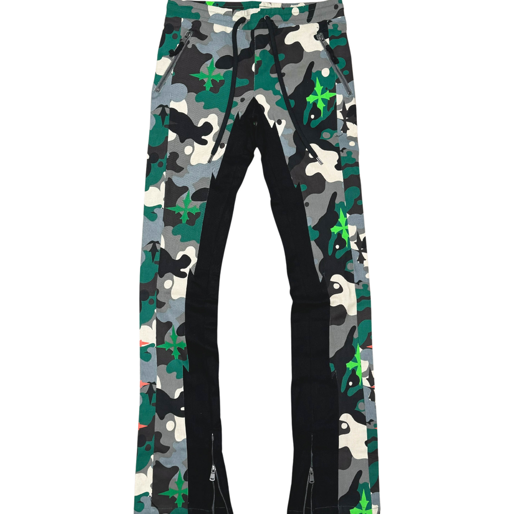 Elongated bootcut cargo