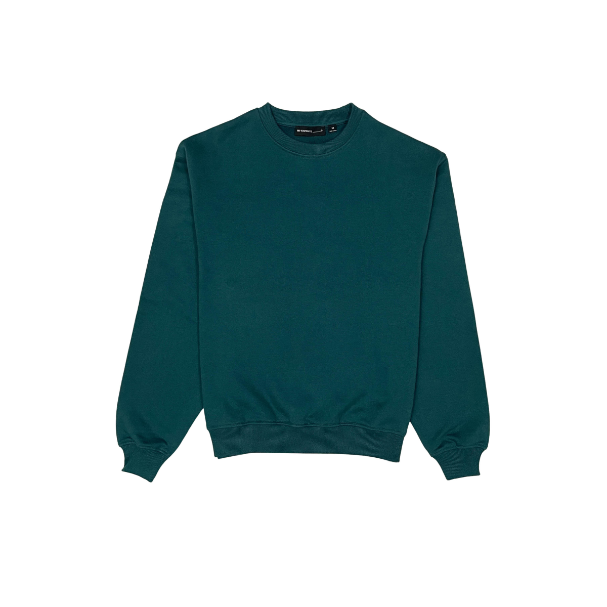 French terry crewneck sweater
