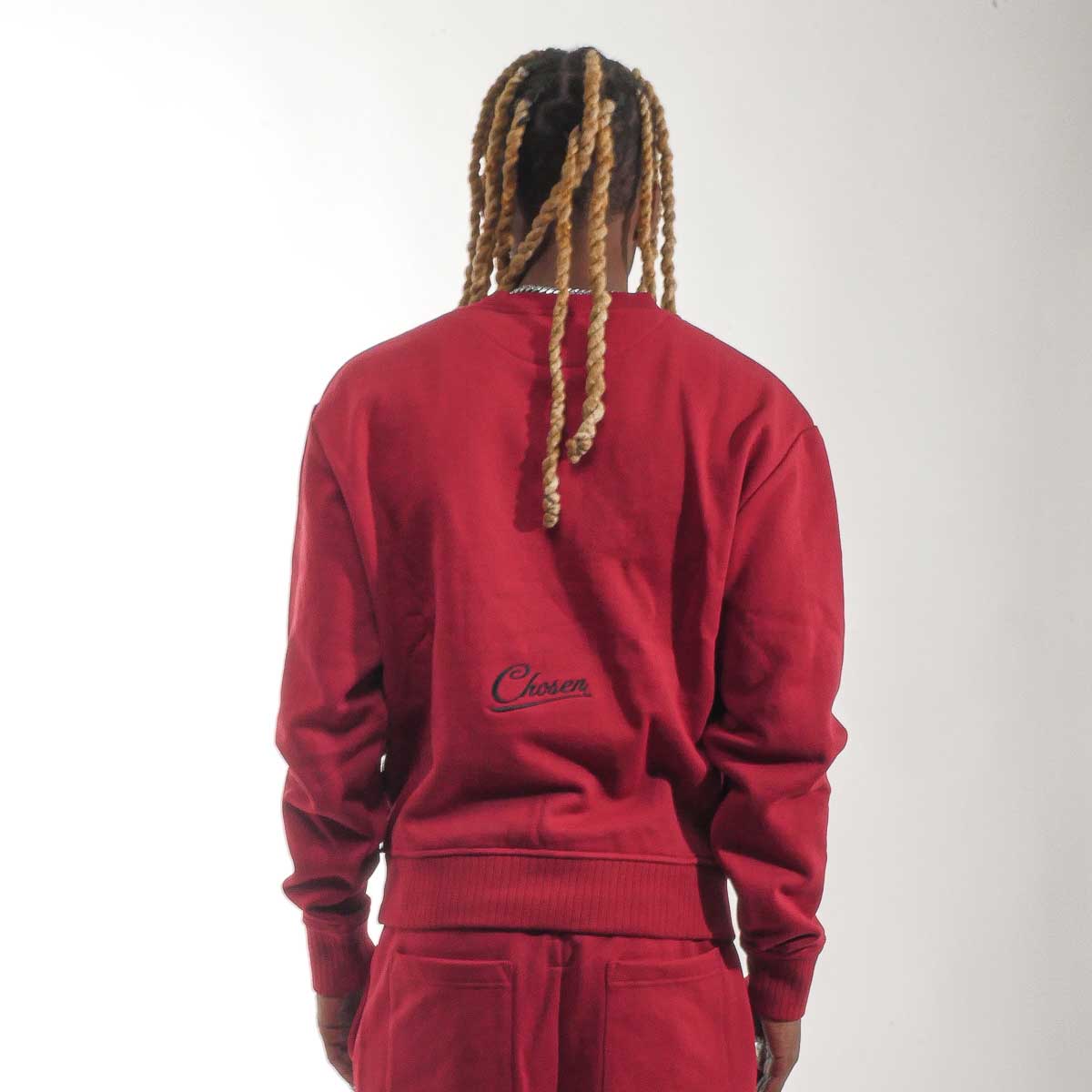 Pocketed washed frame crew