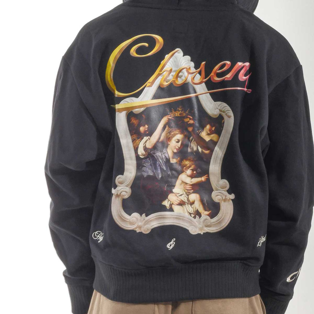 Washed full-zip hoodie