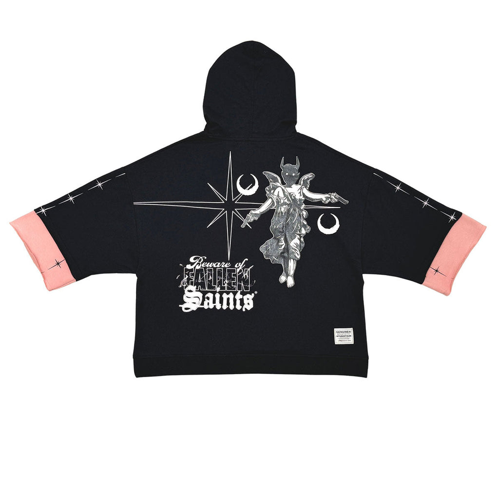 Beware short sleeve hoodie