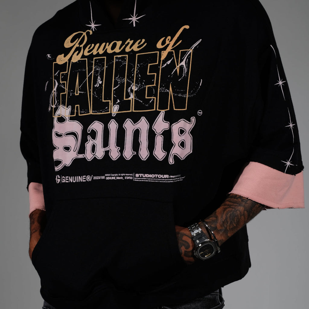 Beware short sleeve hoodie