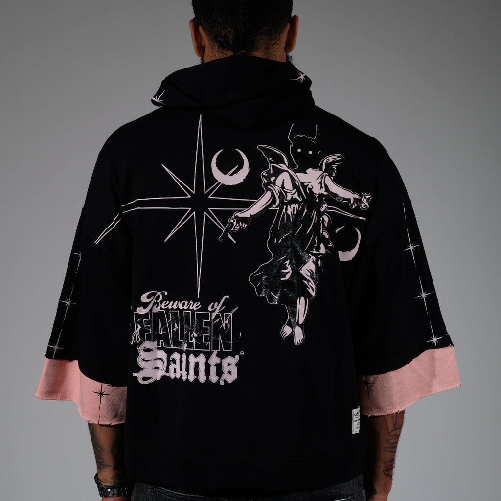 Beware short sleeve hoodie