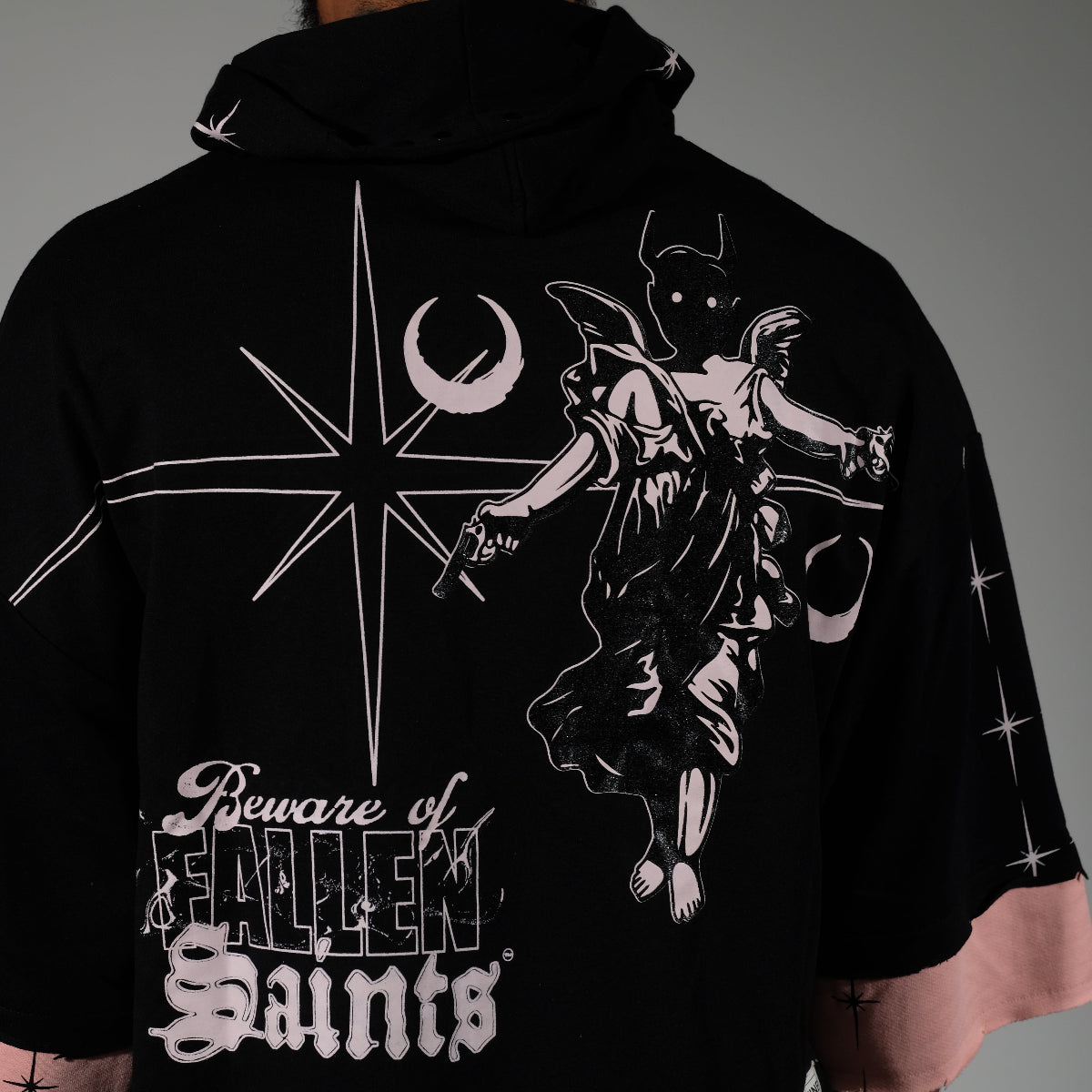 Beware short sleeve hoodie