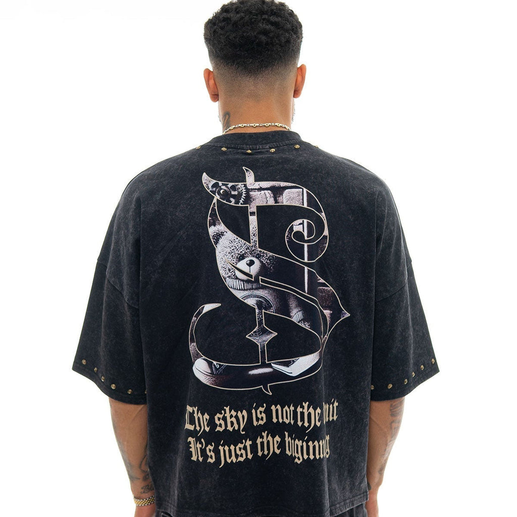 Stray dream big wide & crop fit tee