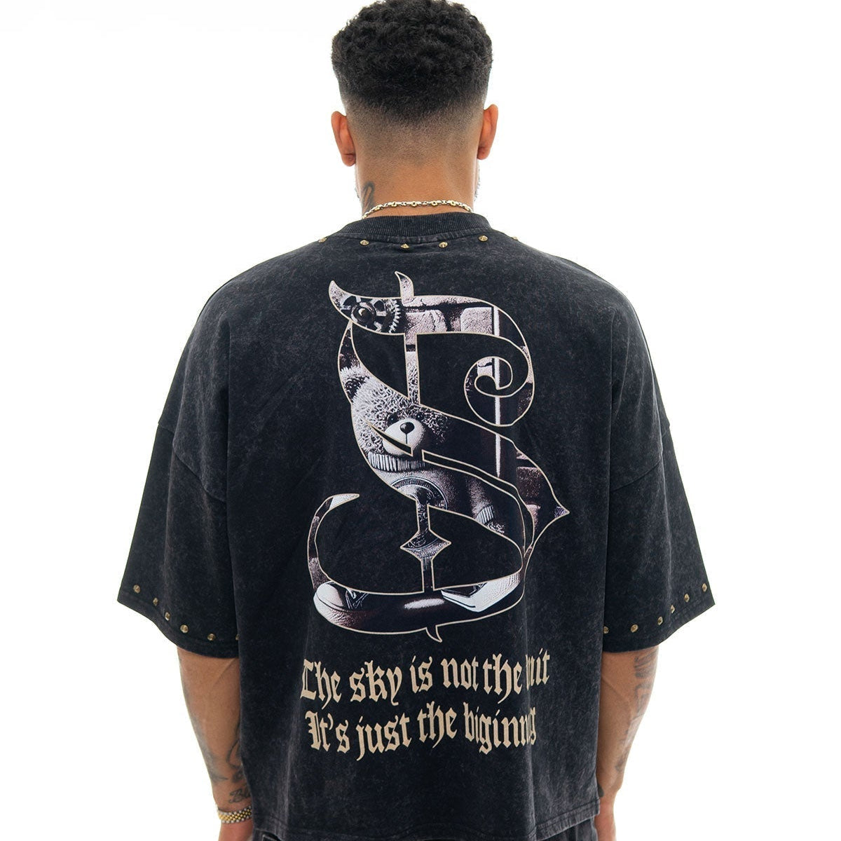 Stray dream big wide & crop fit tee