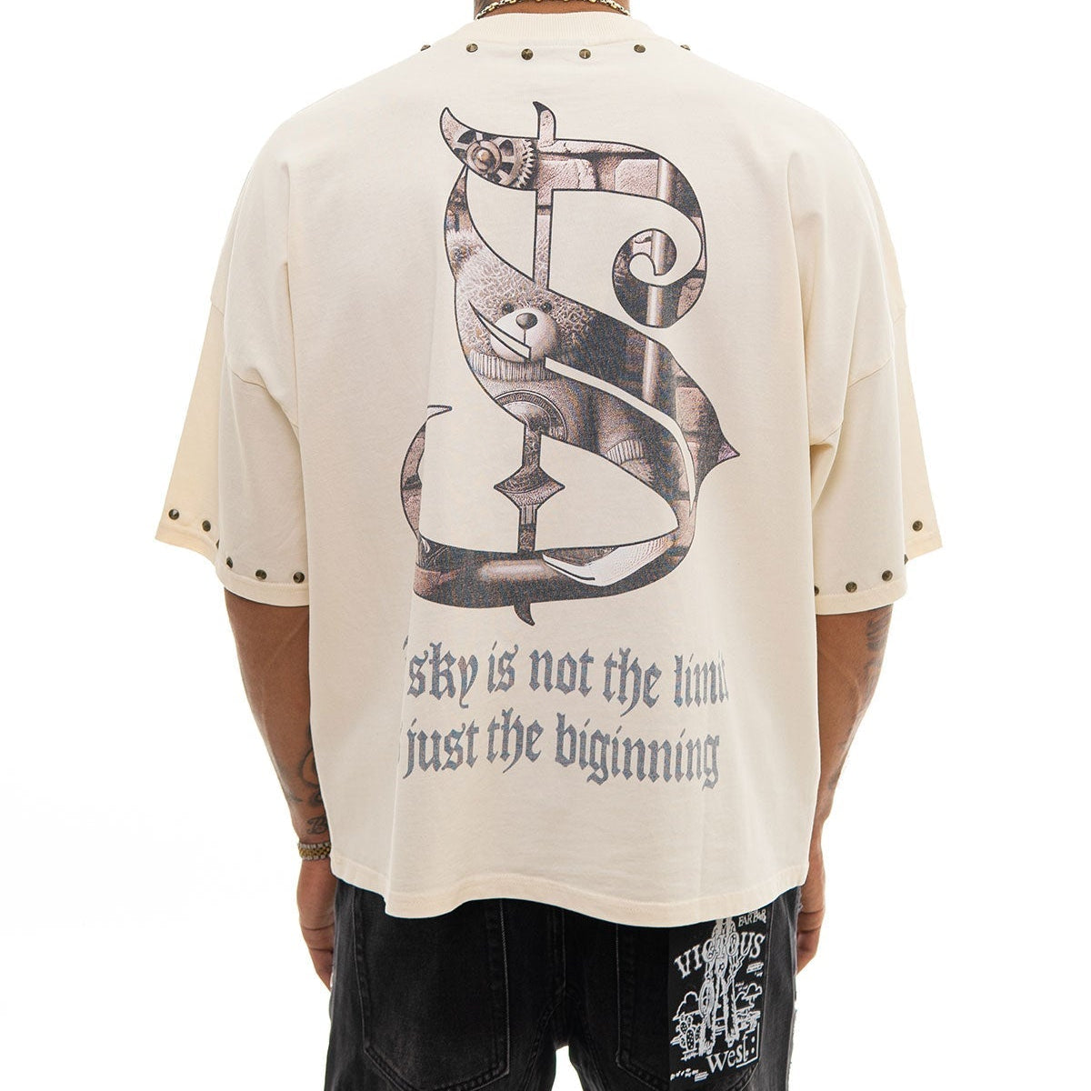 Stray dream big wide & crop fit tee