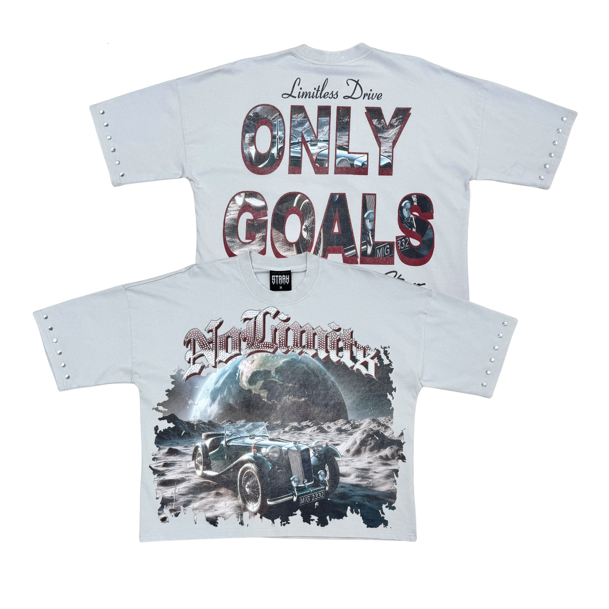 Stray no limits wide & crop fit tee