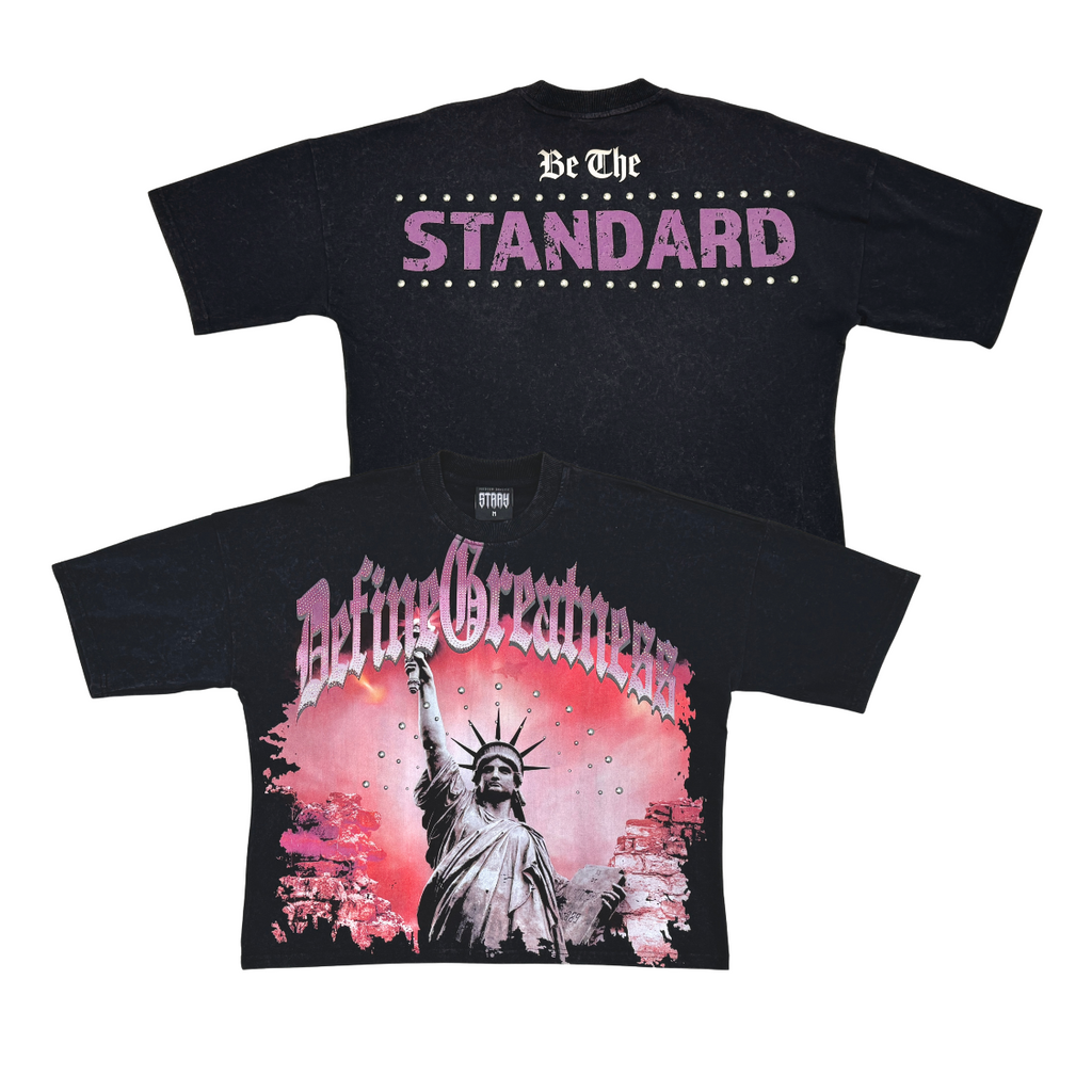 Stray define greatness wide & crop fit tee