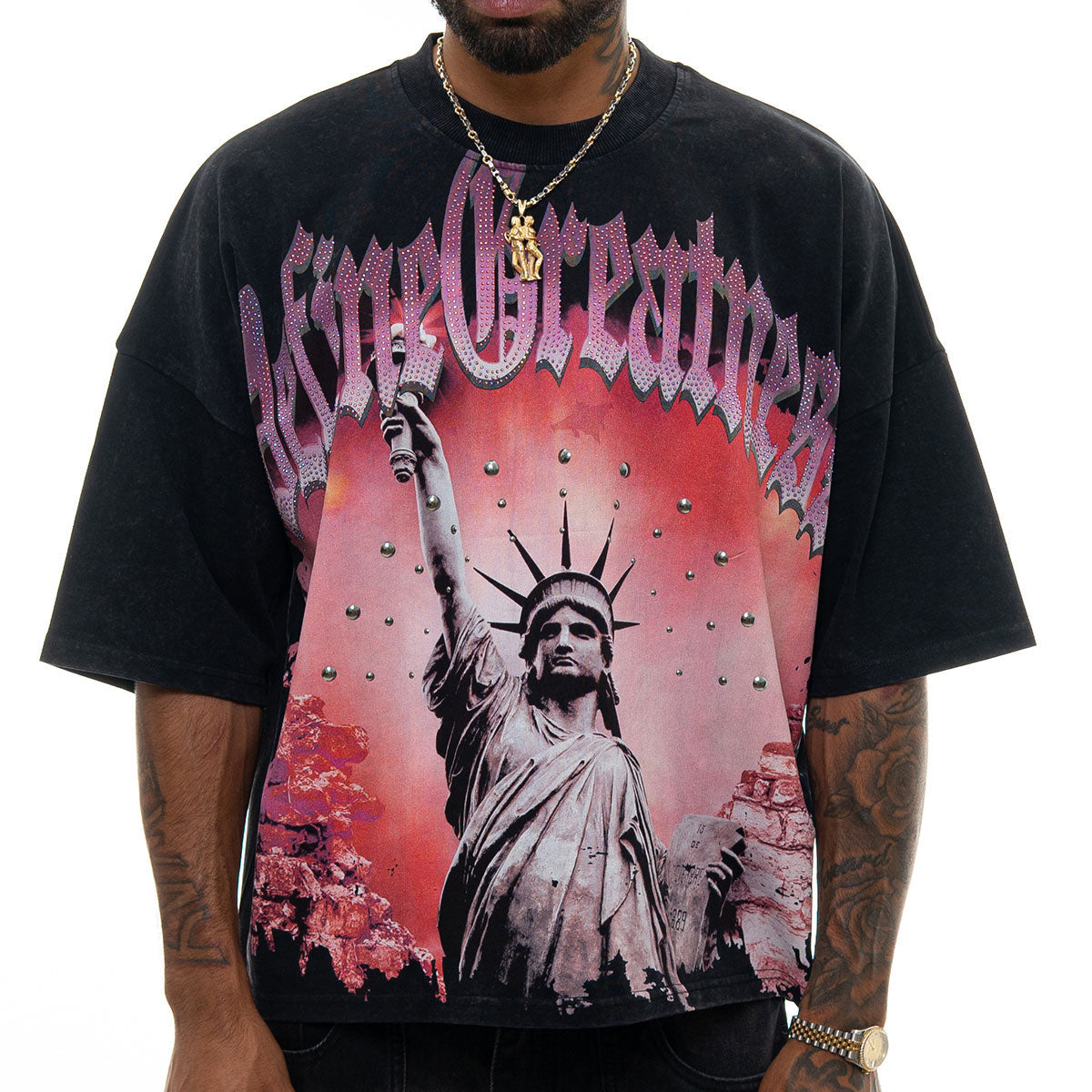 Stray define greatness wide & crop fit tee