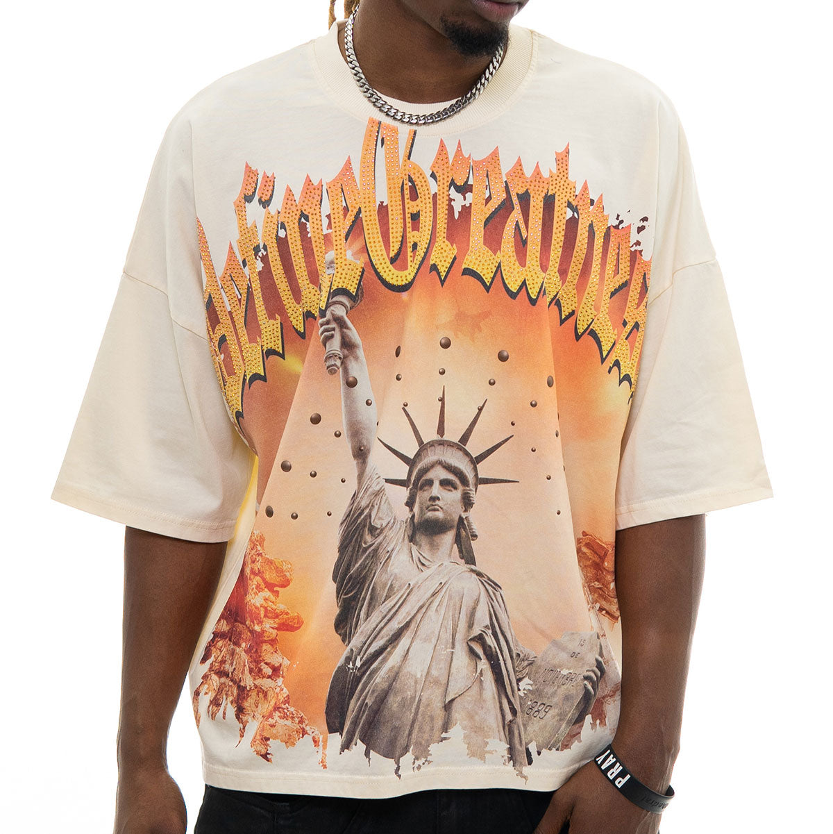 Stray define greatness wide & crop fit tee