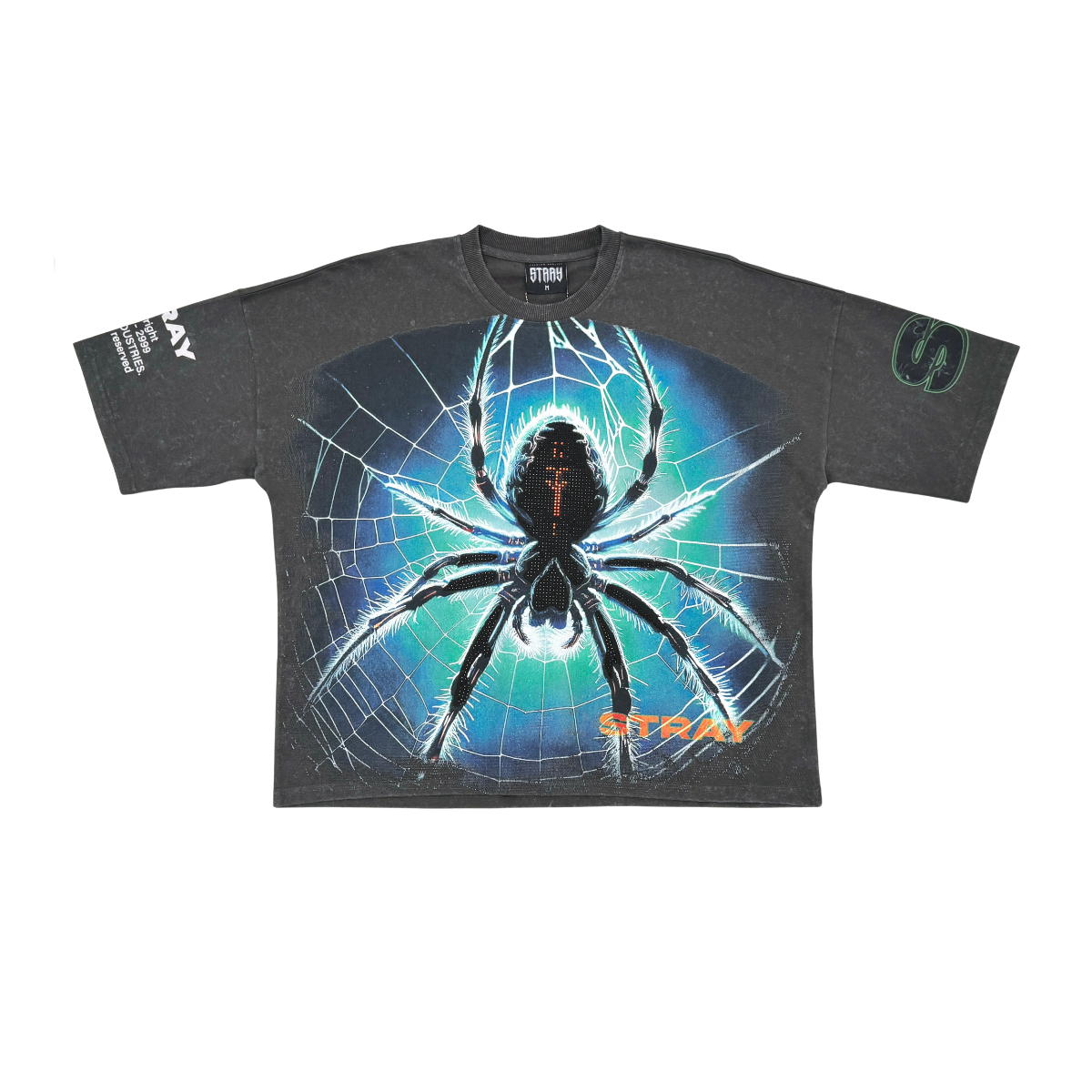 Stray spider wide & crop fit tee