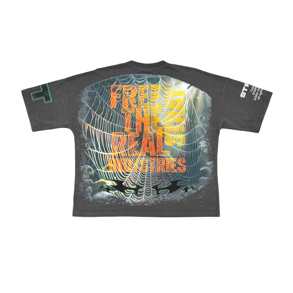 Stray spider wide & crop fit tee