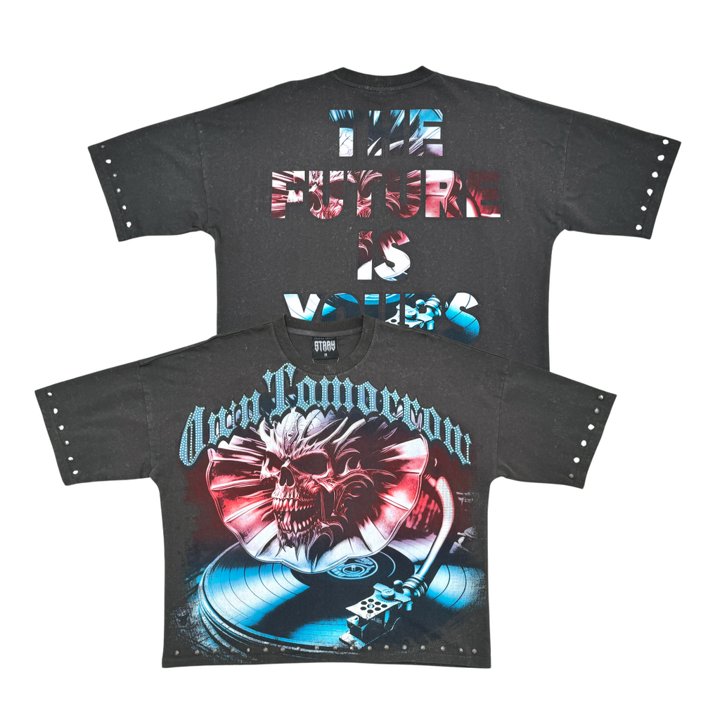 Stray the future is yours wide & crop fit tee