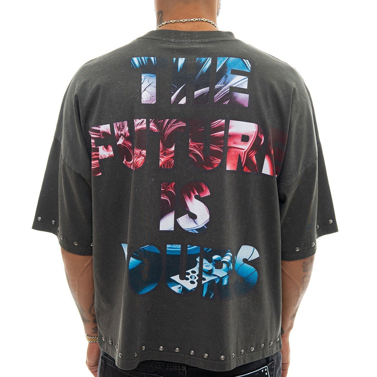 Stray the future is yours wide & crop fit tee