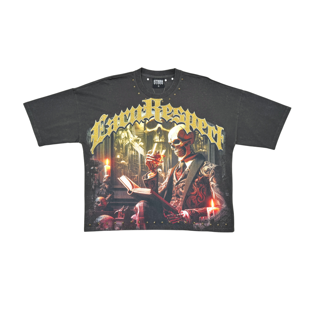 Stray respect earned wide & crop fit tee