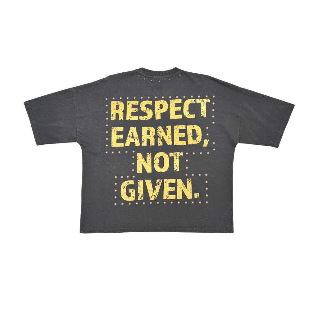 Stray respect earned wide & crop fit tee