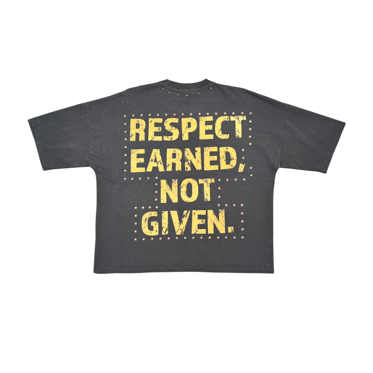 Stray respect earned wide & crop fit tee