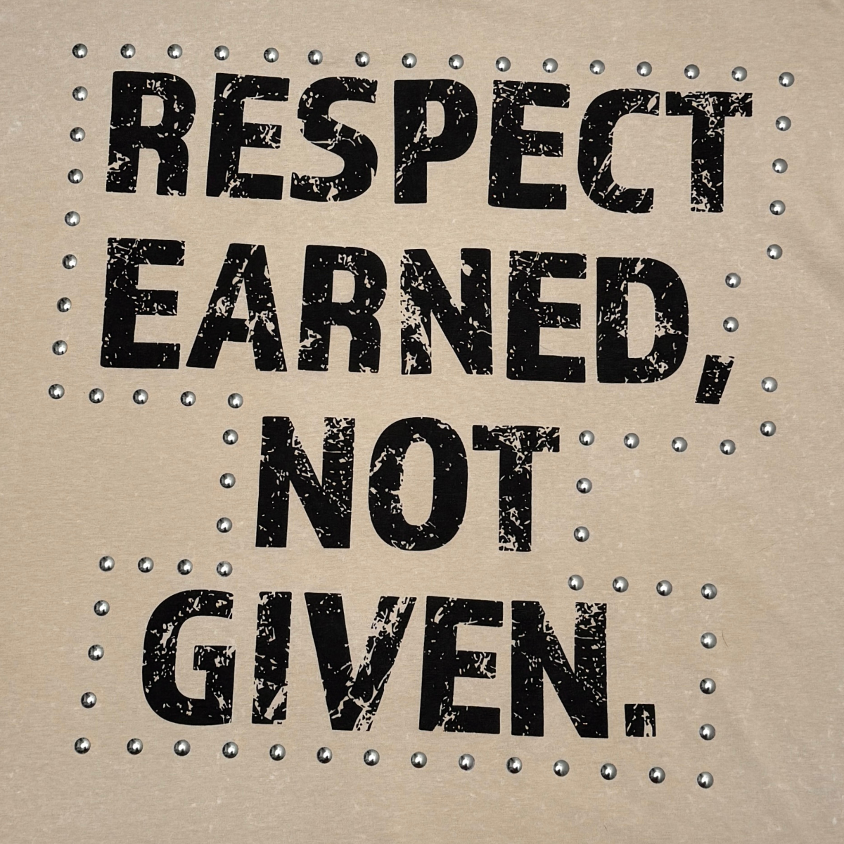 Stray respect earned wide & crop fit tee