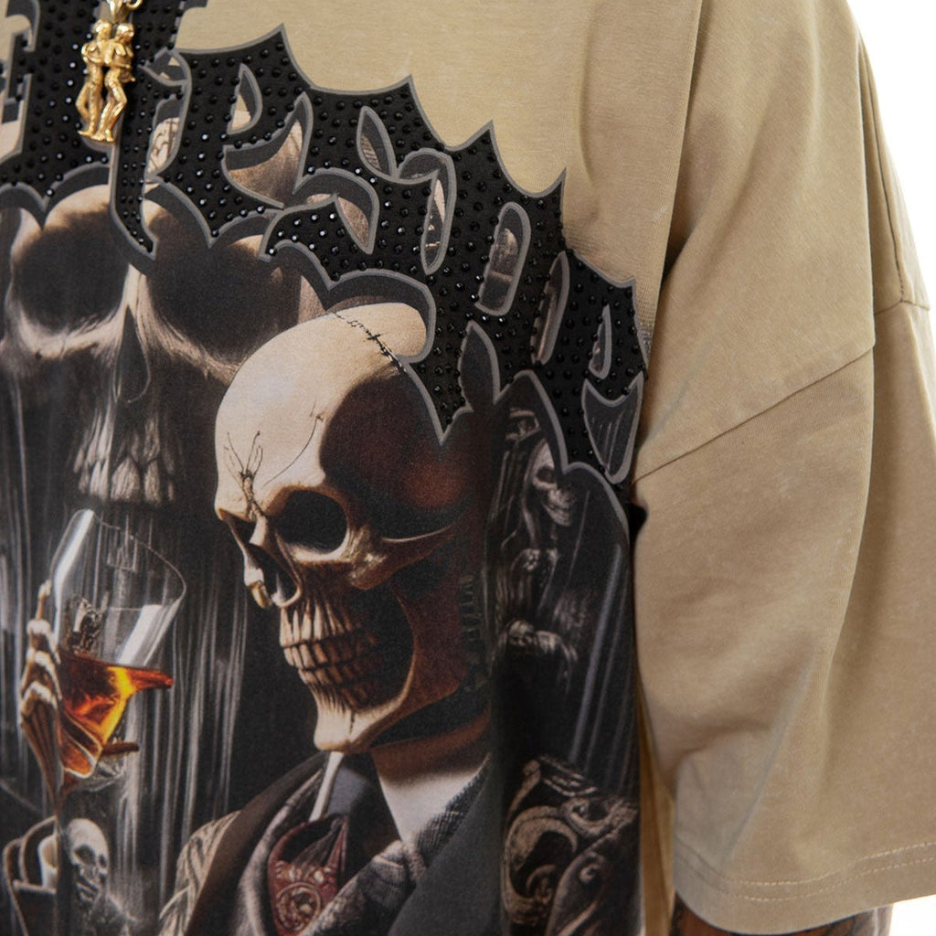 Stray respect earned wide & crop fit tee