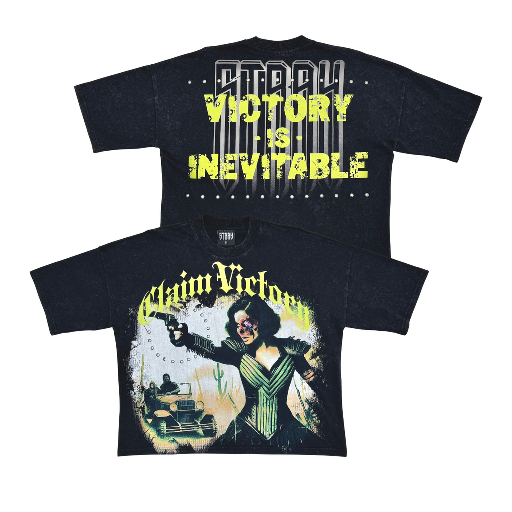 Stray claim victory wide & crop fit tee