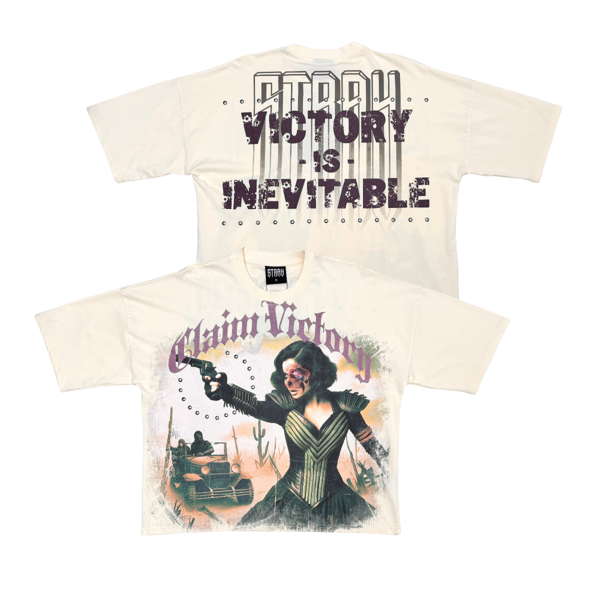 Stray claim victory wide & crop fit tee