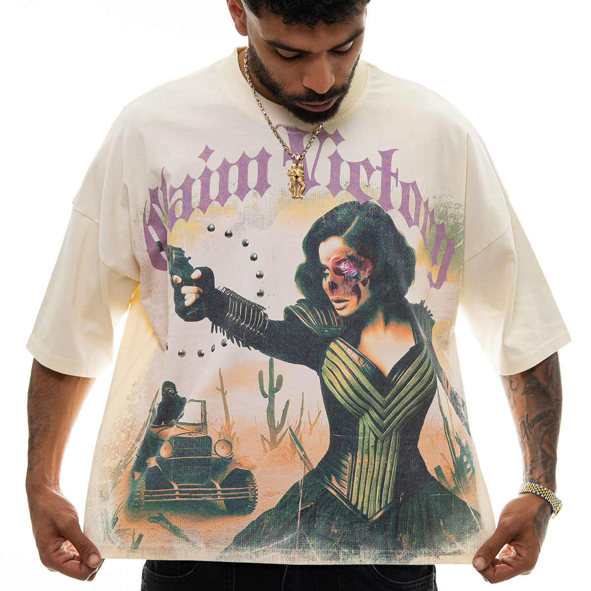 Stray claim victory wide & crop fit tee