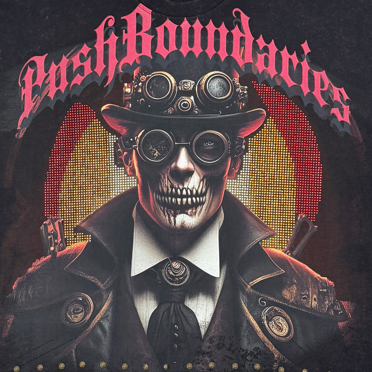 Stray push boundaries wide & crop fit tee