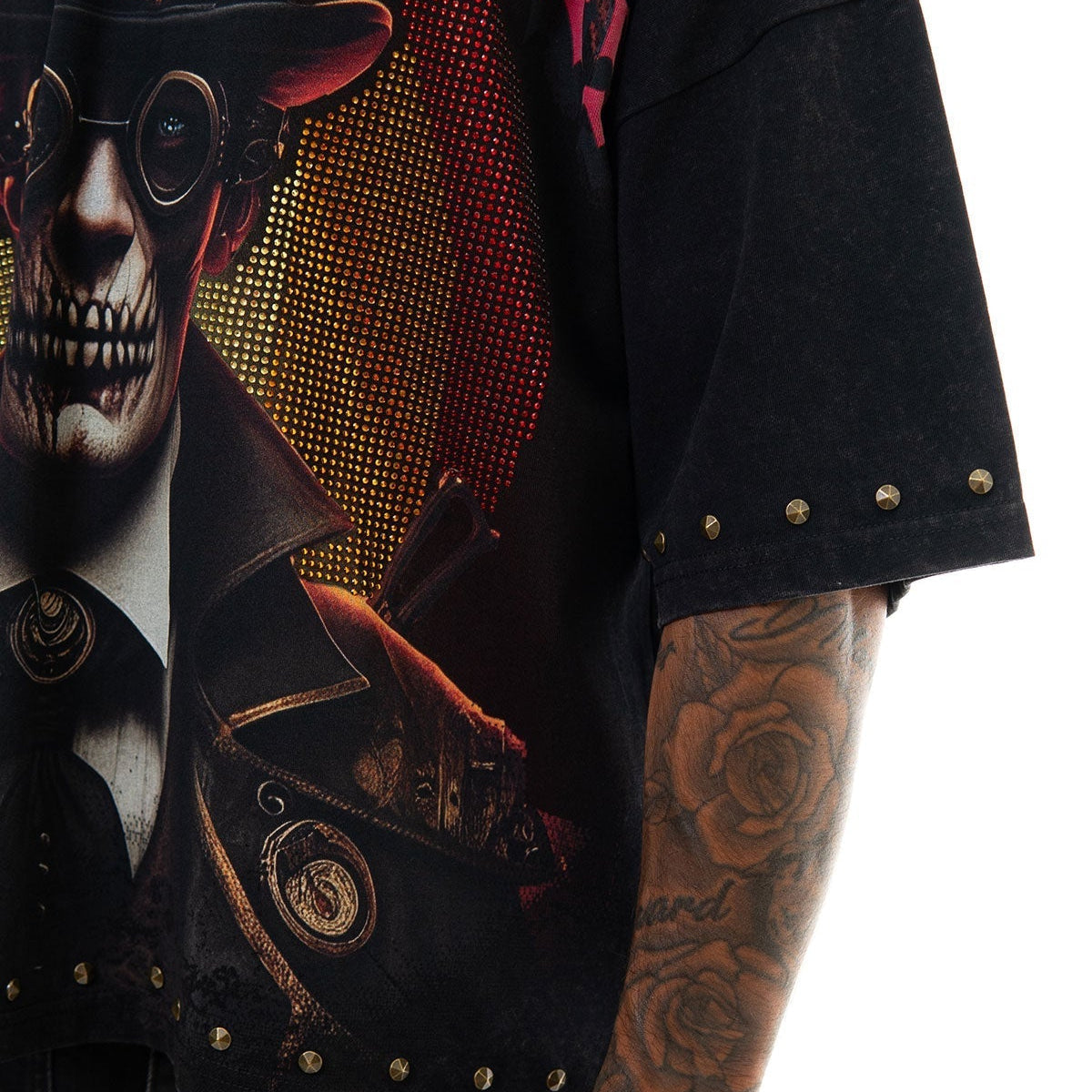 Stray push boundaries wide & crop fit tee