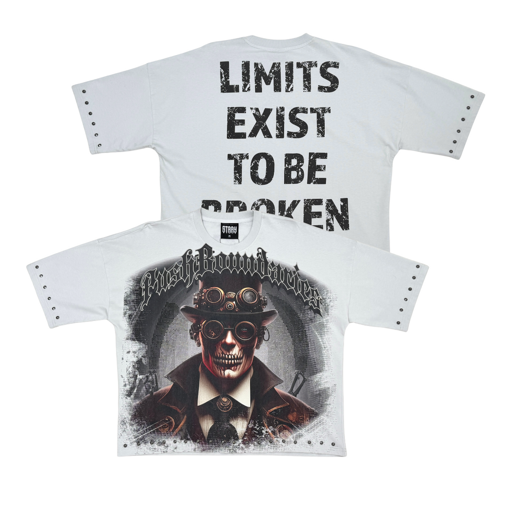 Stray push boundaries wide & crop fit tee