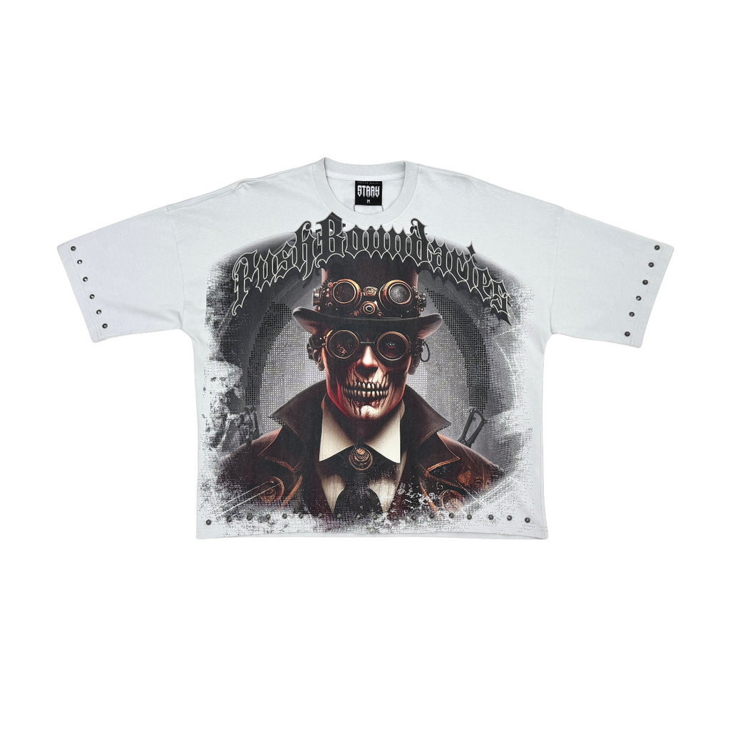 Stray push boundaries wide & crop fit tee