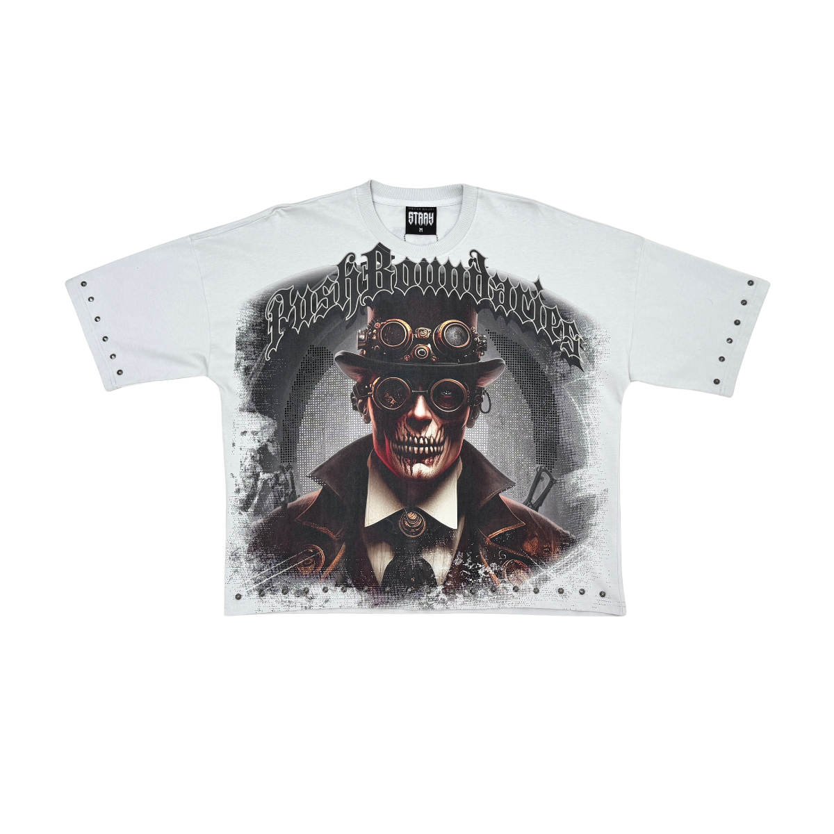 Stray push boundaries wide & crop fit tee