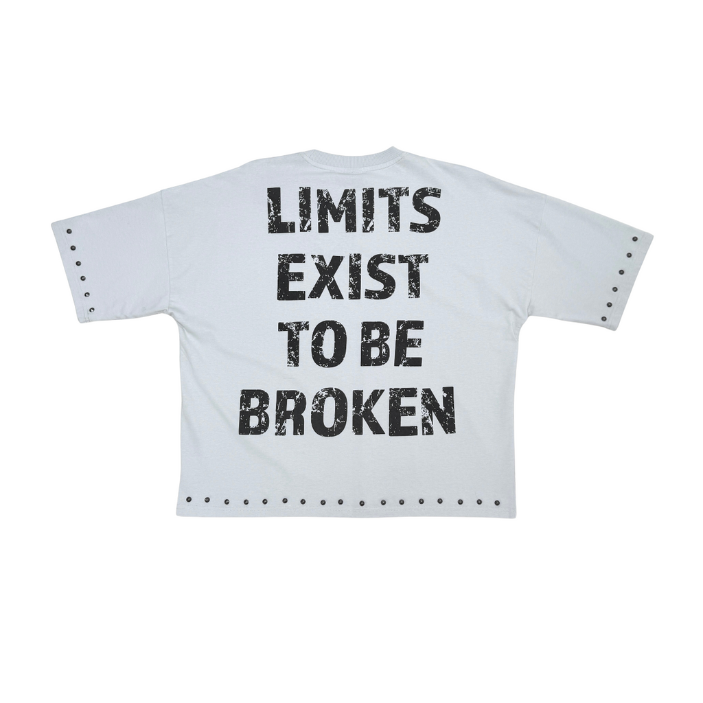 Stray push boundaries wide & crop fit tee