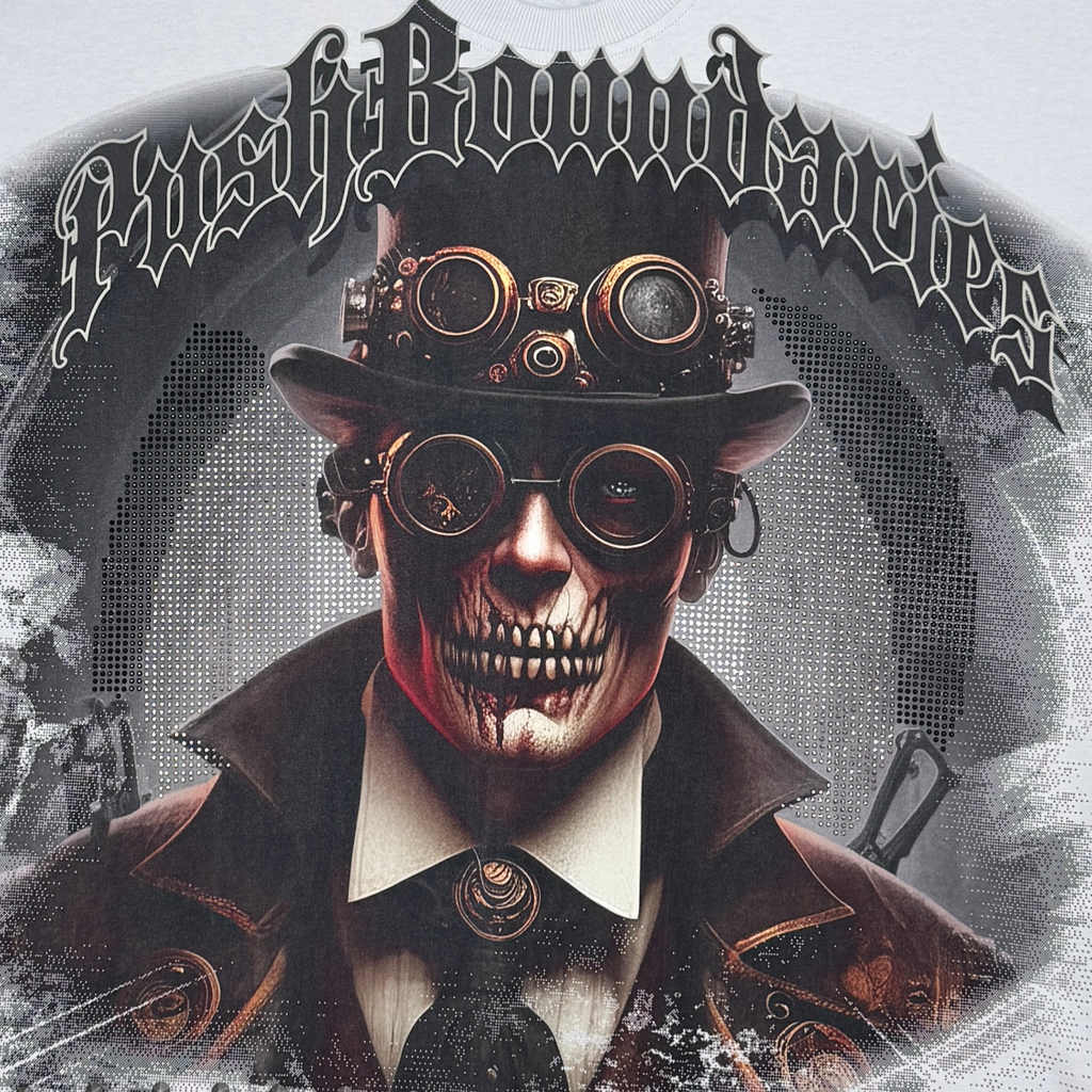 Stray push boundaries wide & crop fit tee