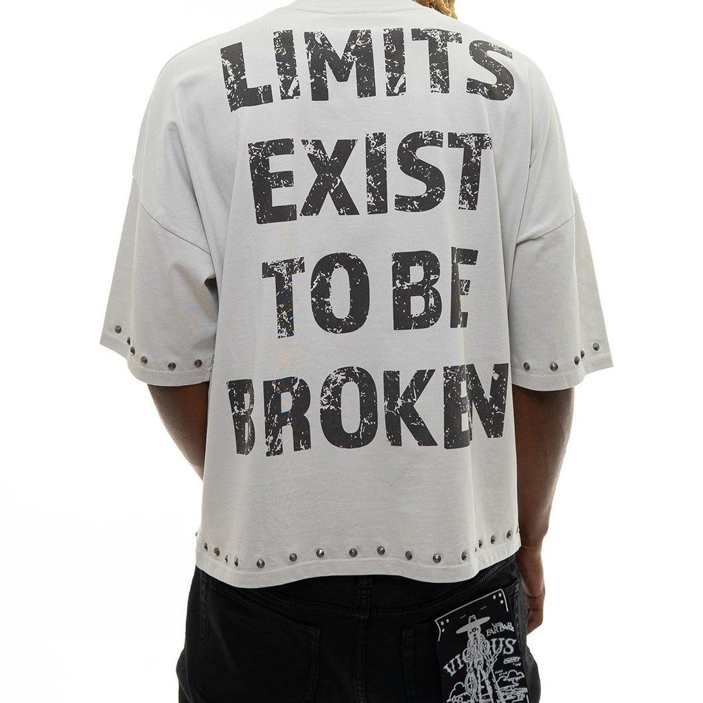 Stray push boundaries wide & crop fit tee