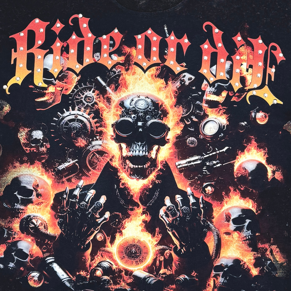 Stray ride or die wide & crop fit tee