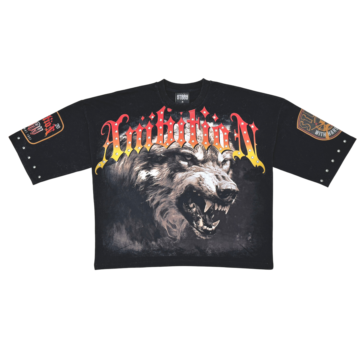 Stray ambitions 3/4 sleeve tee