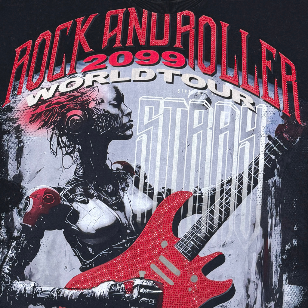Stray rock n roller 3/4 sleeve tee