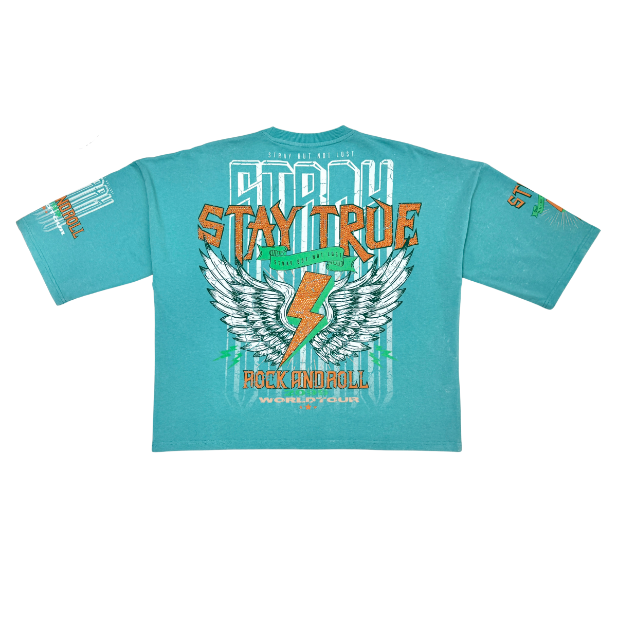 Stray rock n roller 3/4 sleeve tee