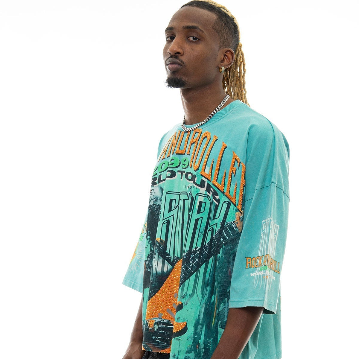 Stray rock n roller 3/4 sleeve tee