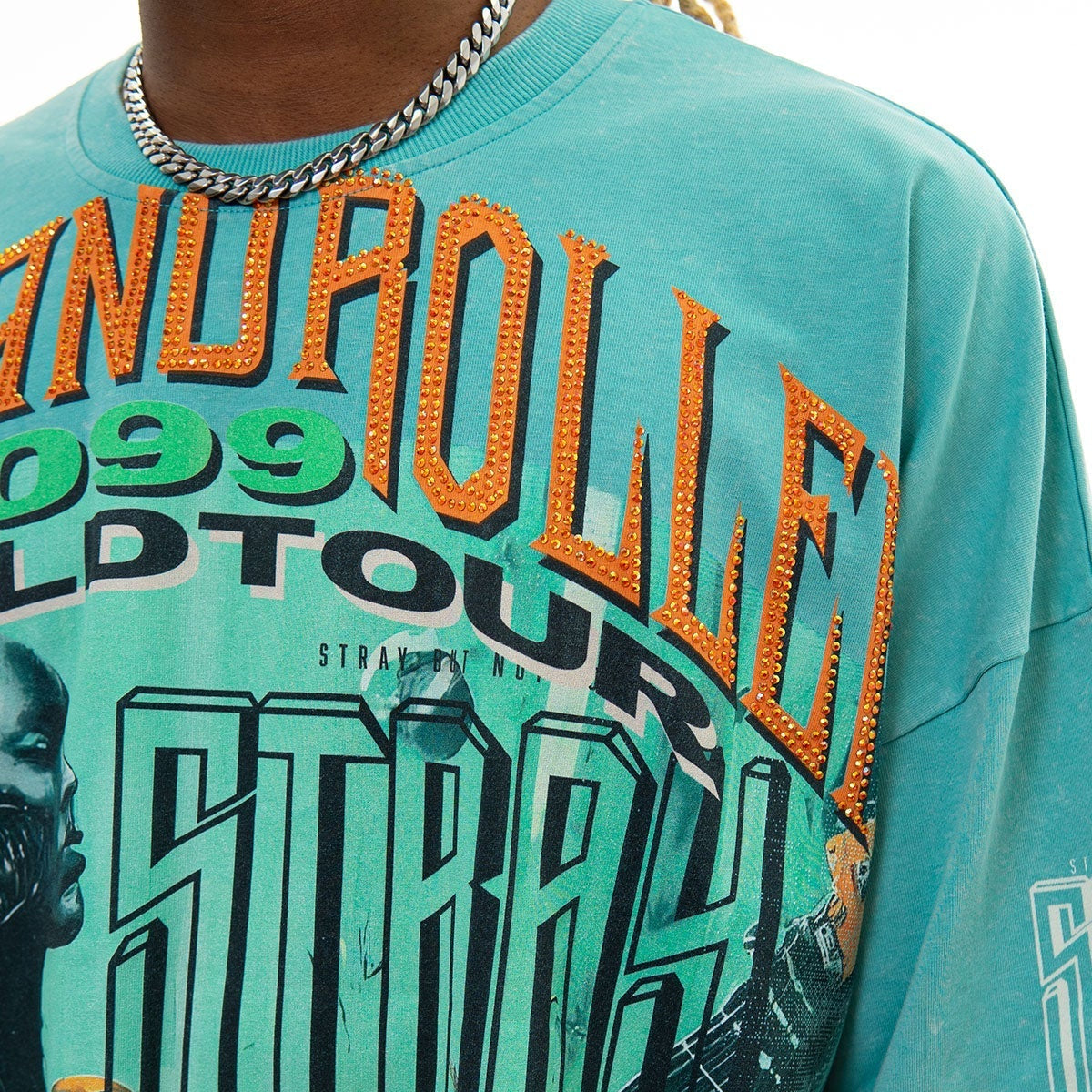 Stray rock n roller 3/4 sleeve tee