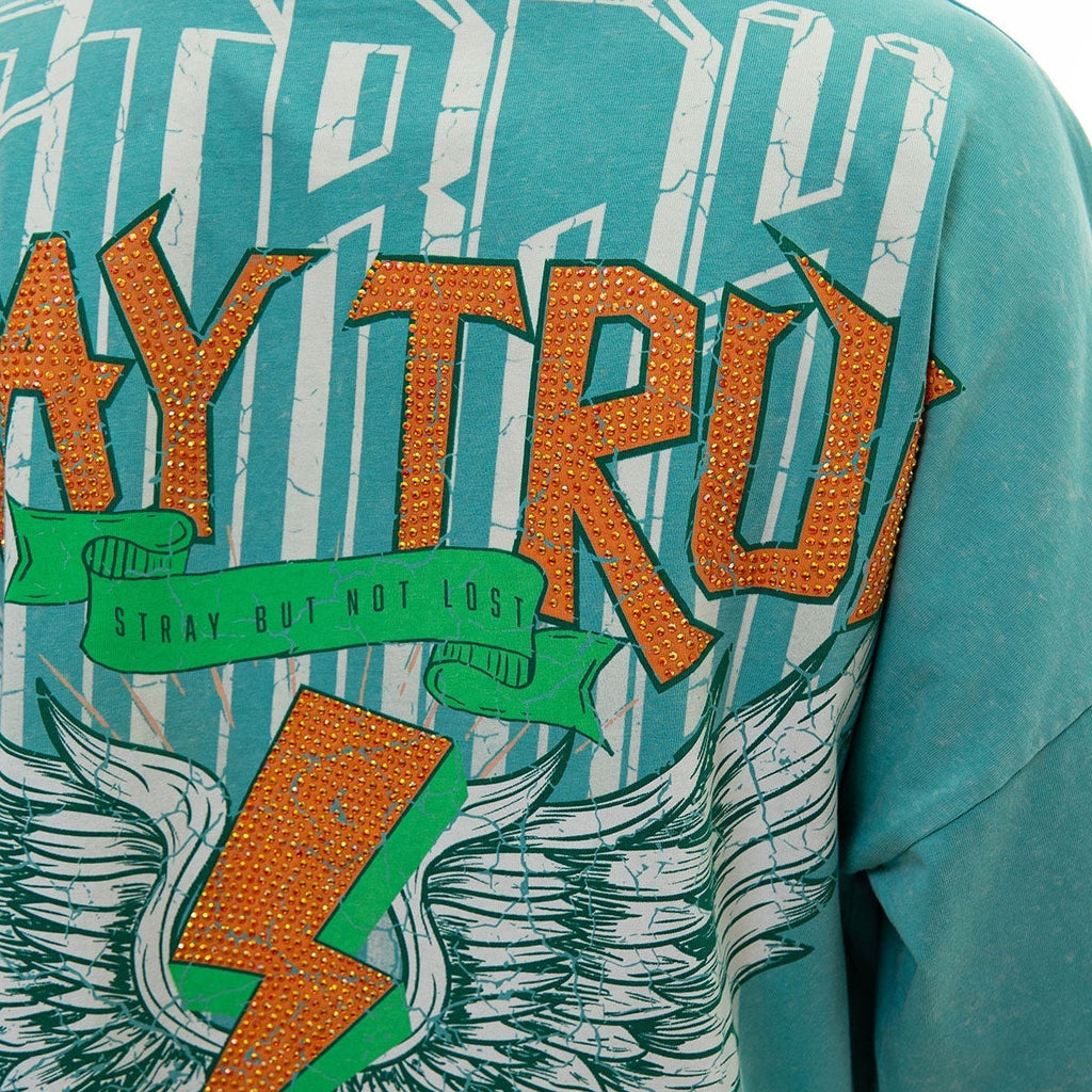 Stray rock n roller 3/4 sleeve tee